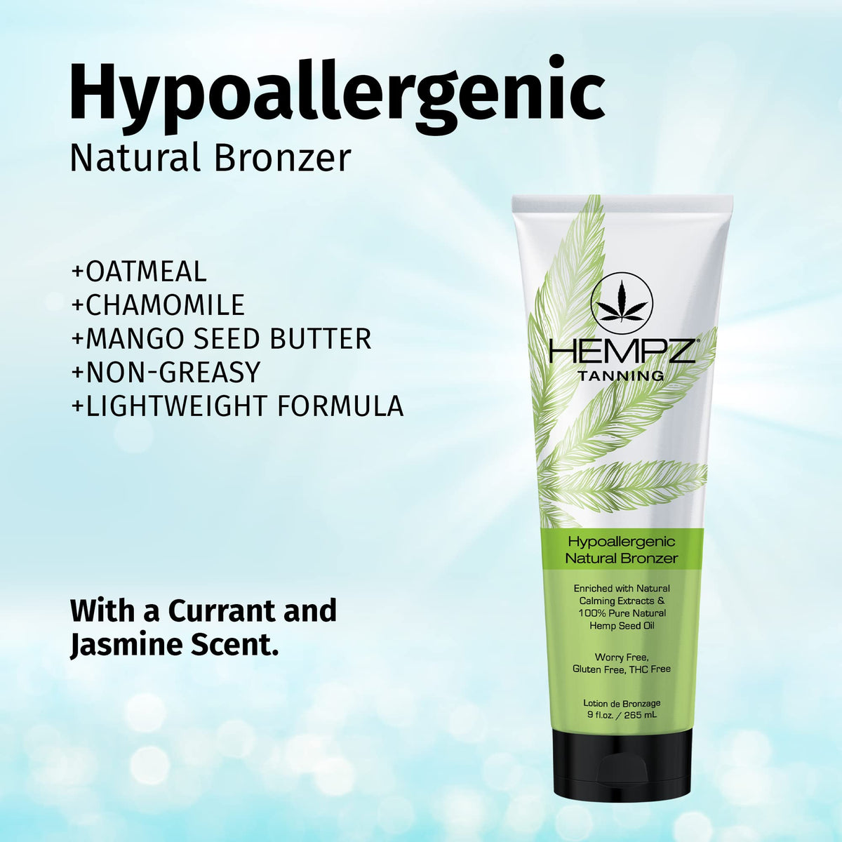 Hempz lotion texture close-up revealing creamy consistency for hydrated streak-free color