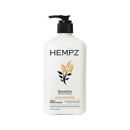 Hempz bottle front packaging showing label and size for gentle identification