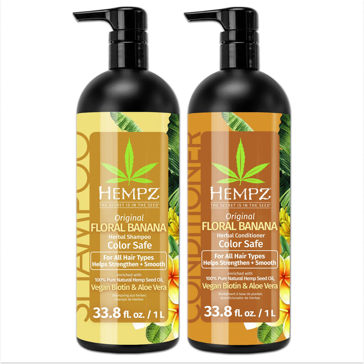 Hempz duo front packaging showing bottles and scent benefits