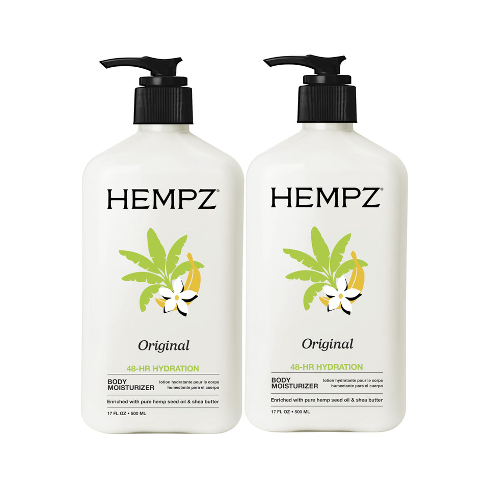 Hempz front packaging showing brand and pump for easy daily hydration
