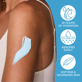 HEMPZ product in hand during application for visible hydration