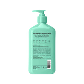Hempz pump dispenser detail for convenient one-handed use and controlled dispensing