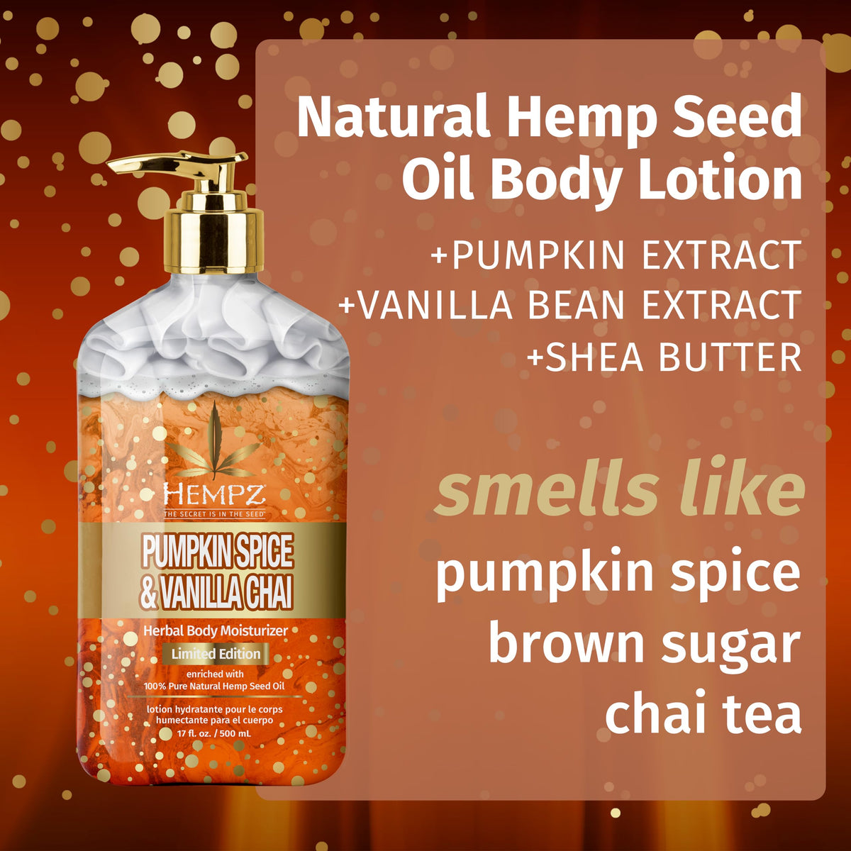 Hempz texture closeup creamy lotion demonstrating quick-absorbing hydration