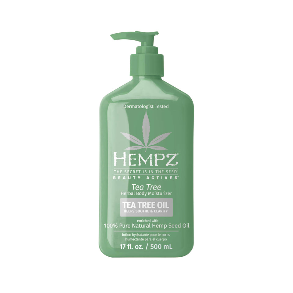 Hempz front packaging showing 17 oz bottle and product name for clear identification