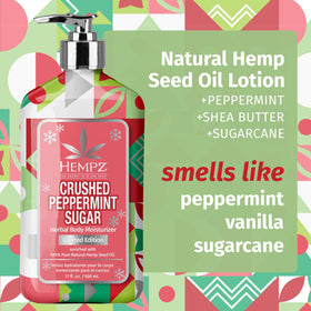 Hempz lotion texture closeup demonstrating creamy non-greasy hydration