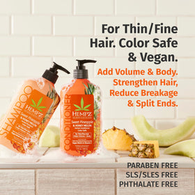 HEMPZ shampoo texture close-up showing creamy hydration
