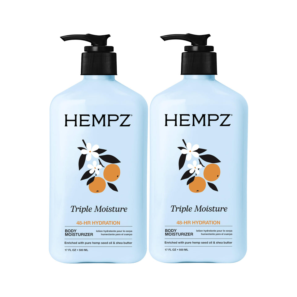 Hempz front packaging showing twin 17 oz tubs for long-lasting hydration