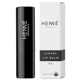 Henné Organics closeup of balm texture highlighting creamy moisturizing finish