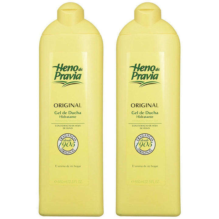 Heno de Pravia front packaging showing classic label and bottle for reliable fragrance