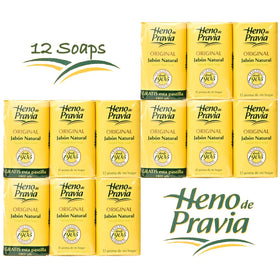 Heno de Pravia single soap bar unwrapped to display shape and everyday convenience