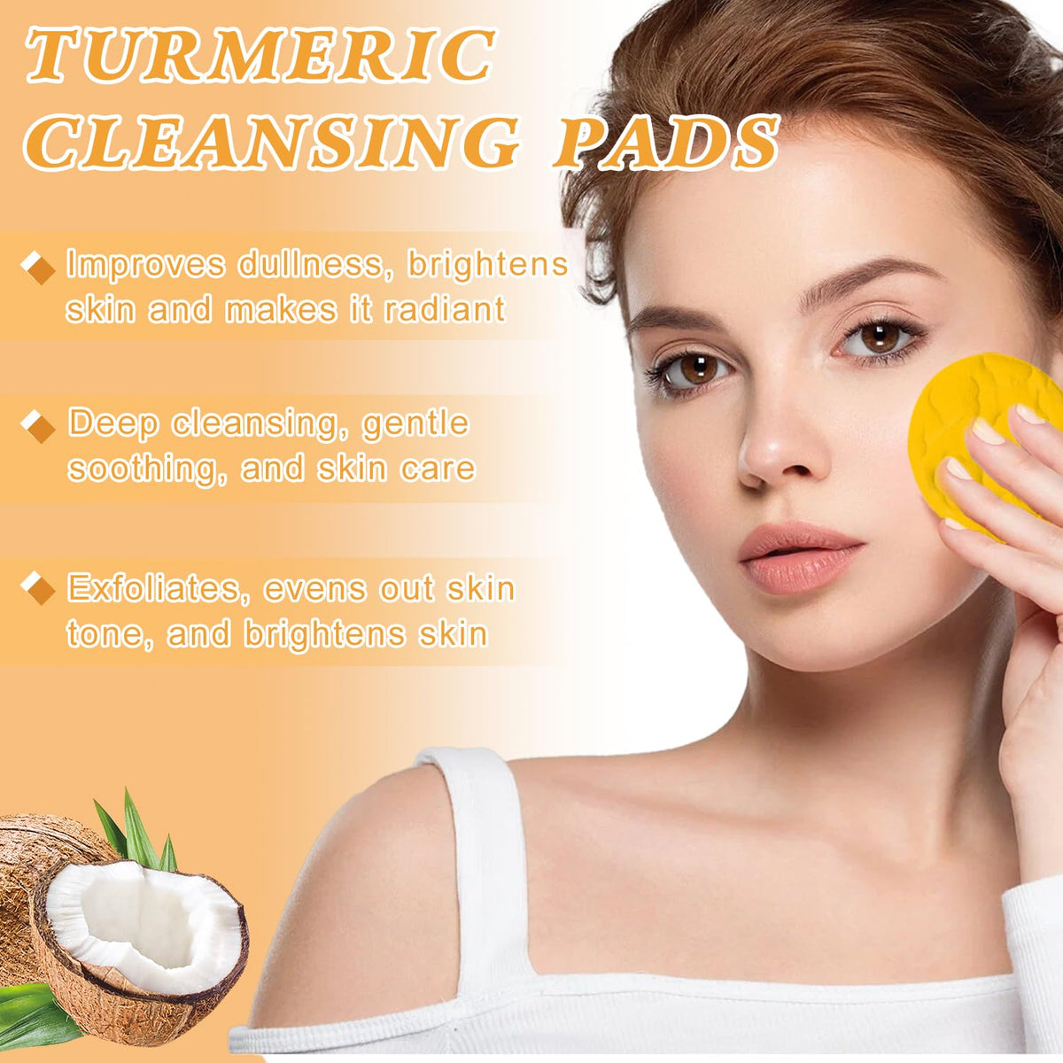 hepanio exfoliating cleansing pads stacked for easy daily exfoliation
