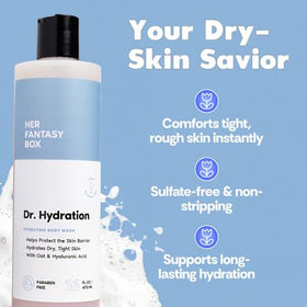 Her Fantasy Box hyaluronic acid ingredient visual highlighting moisture retention