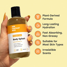 Her Fantasy Box texture drop on skin demonstrating lightweight absorption benefit