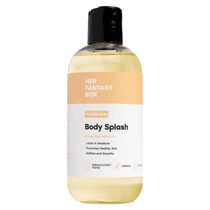 Her Fantasy Box front bottle shot showing elegant packaging and warm vanilla appeal