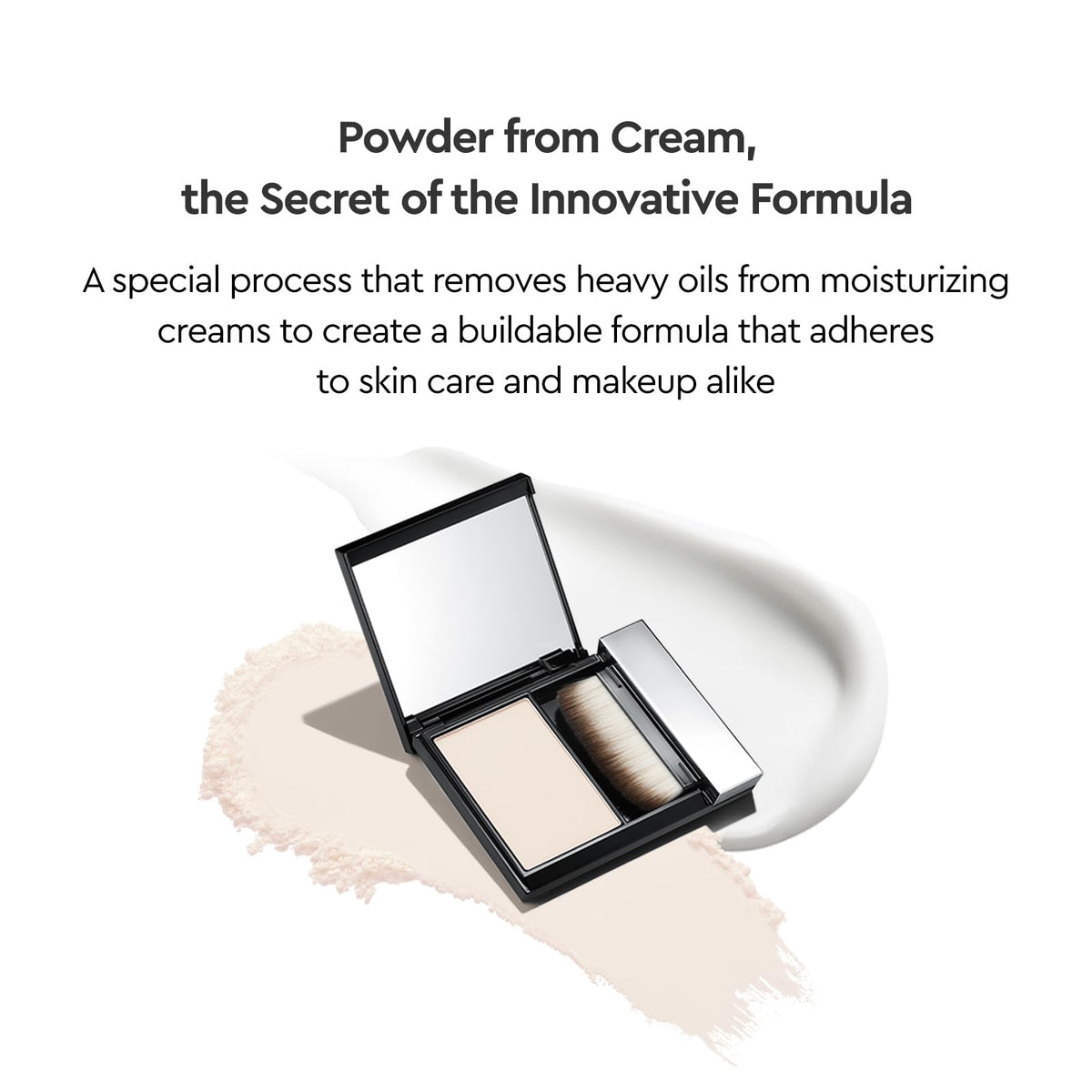 HERA brush applying primer to T-zone showing targeted oil control benefit