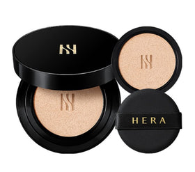 HERA front packaging showing compact and refill, highlights compact design benefit