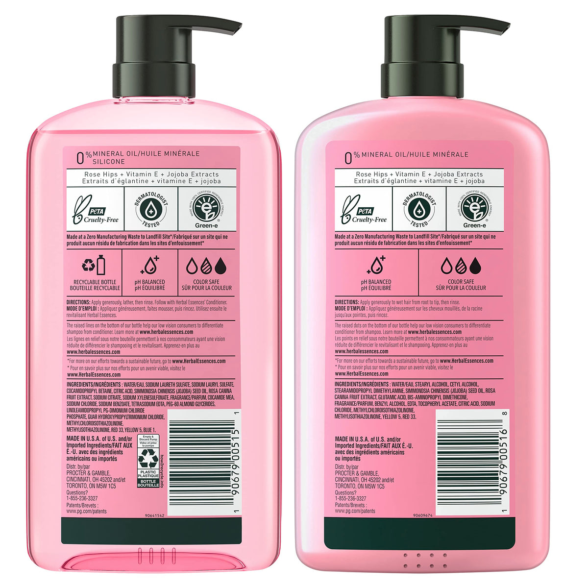 Herbal Essences on bathroom shelf lifestyle shot conveying daily use