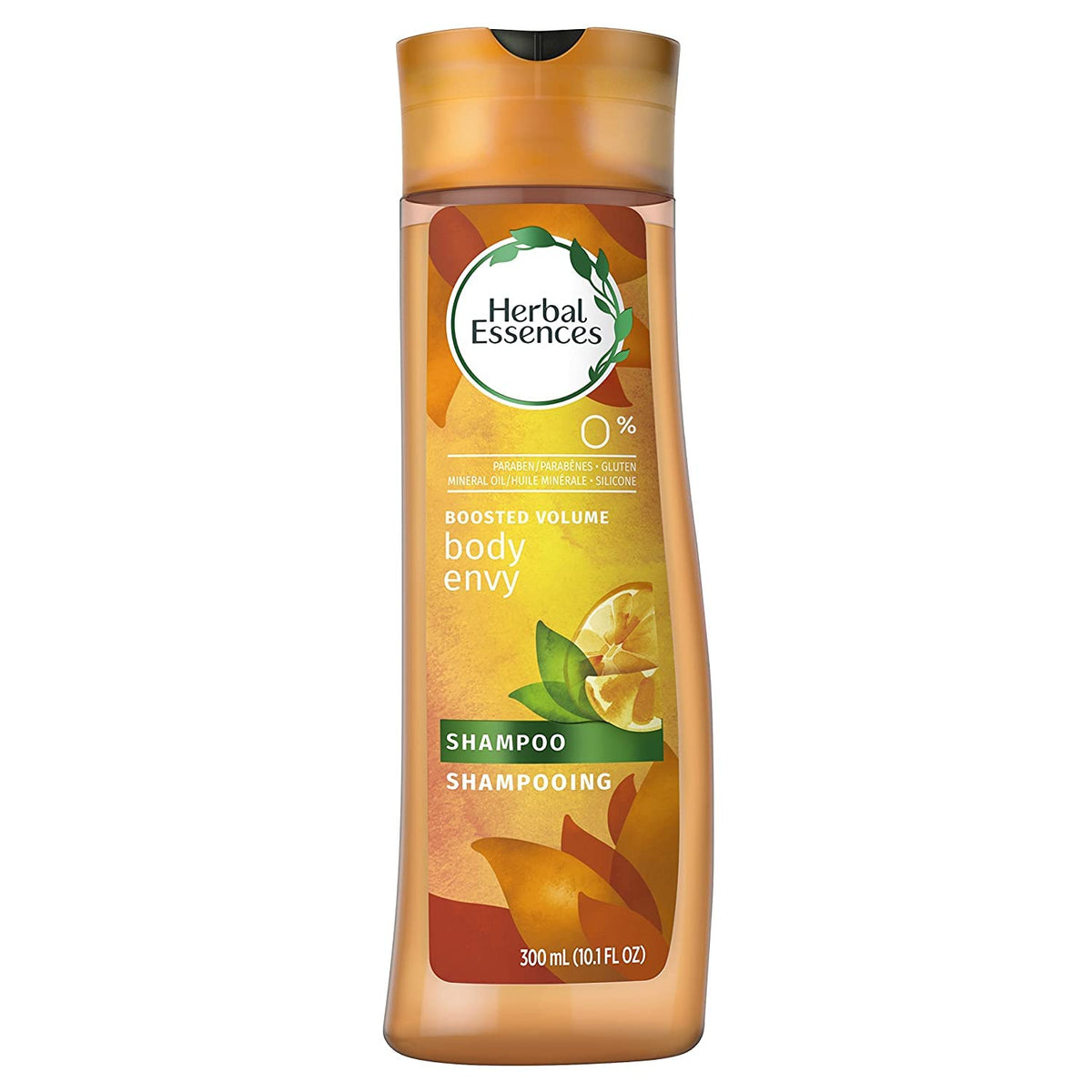 herbal essences body envy bottle top cap detail showing secure closure and easy pouring