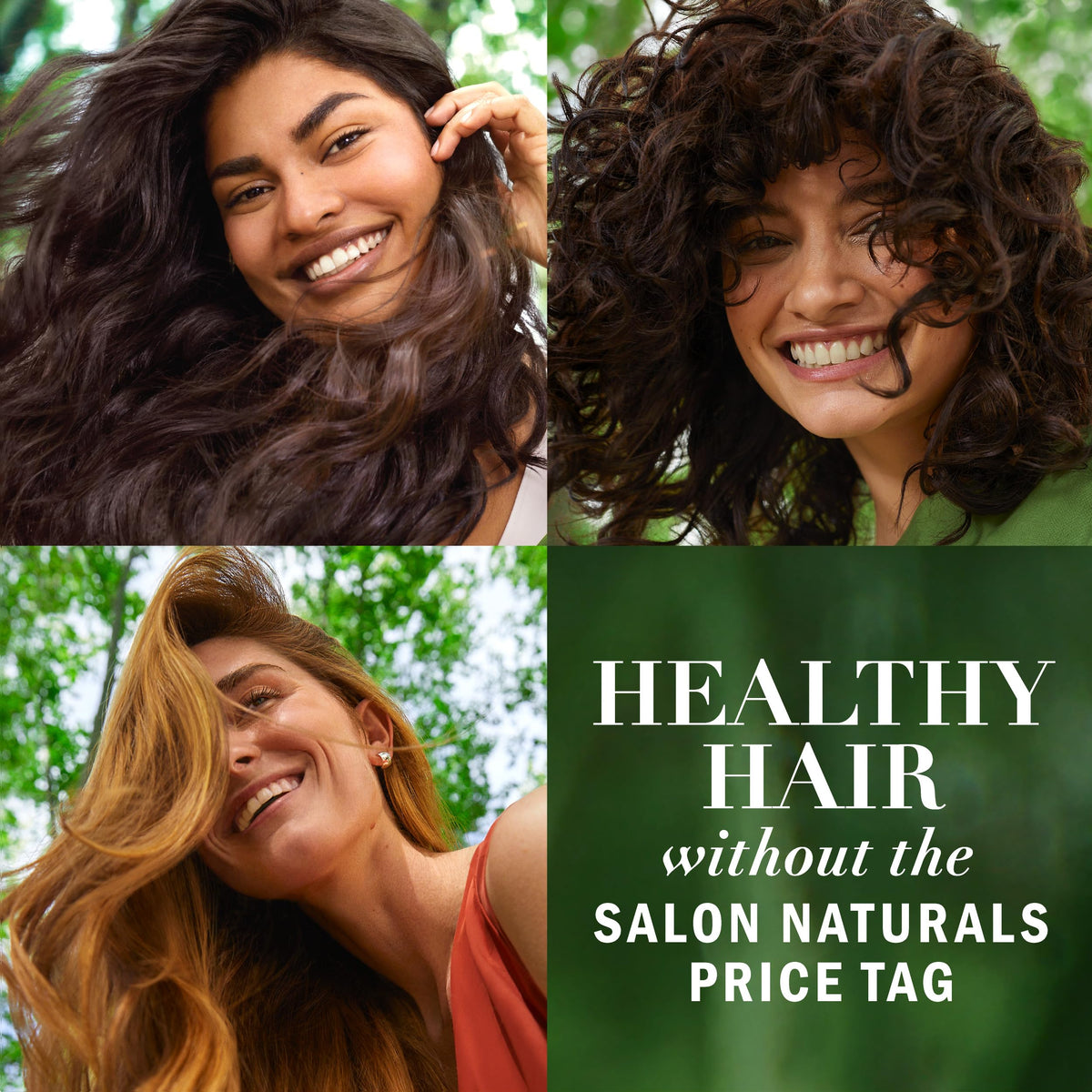 Herbal Essences label close-up showing ingredient claims and cruelty-free badge