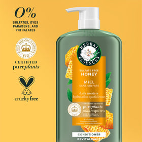 Herbal Essences camellia oil visual emphasizing lightweight nourishment and natural origin