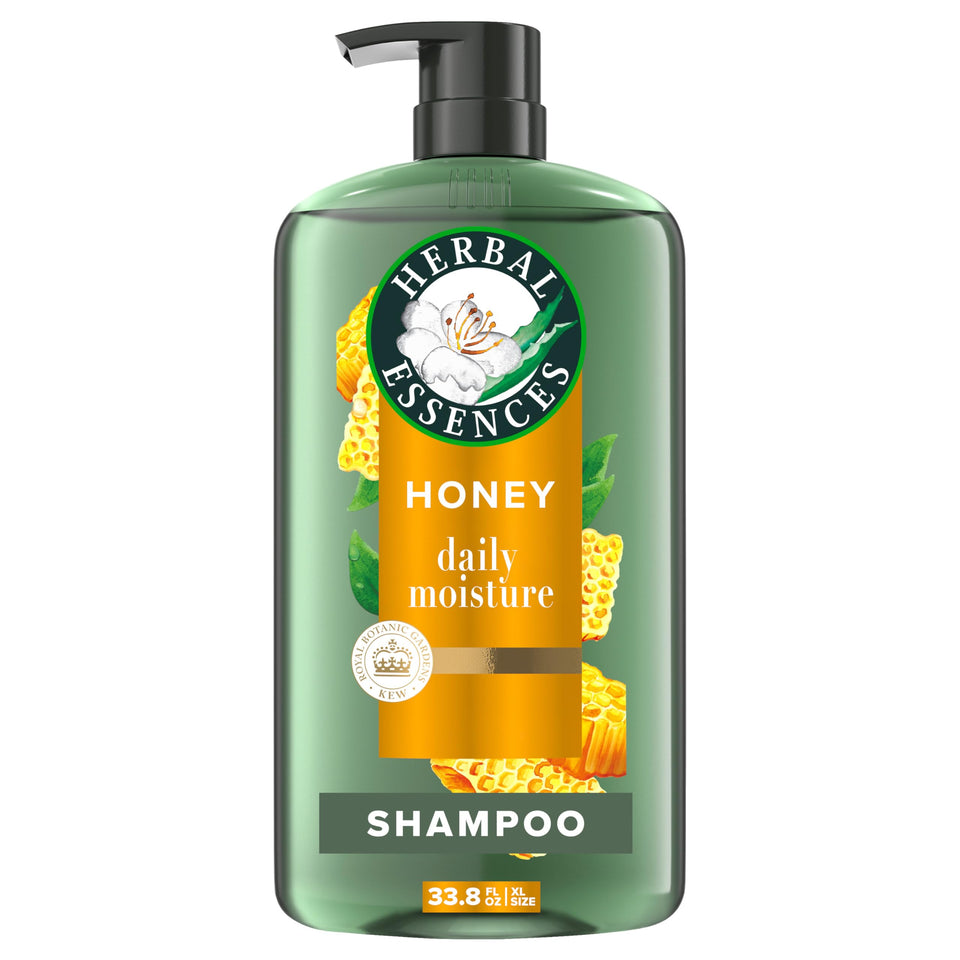 Herbal Essences front packaging showing size and scent, highlights hydration benefit