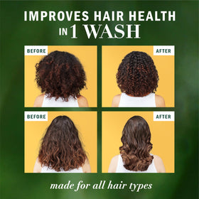 Herbal Essences conditioner being applied in shower to demonstrate easy rinse-out softness