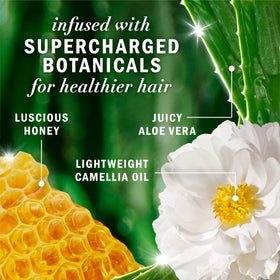 Herbal Essences creamy conditioner texture close-up showing smooth consistency for even coverage