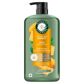 Herbal Essences on bathroom shelf lifestyle shot suggesting daily routine ease