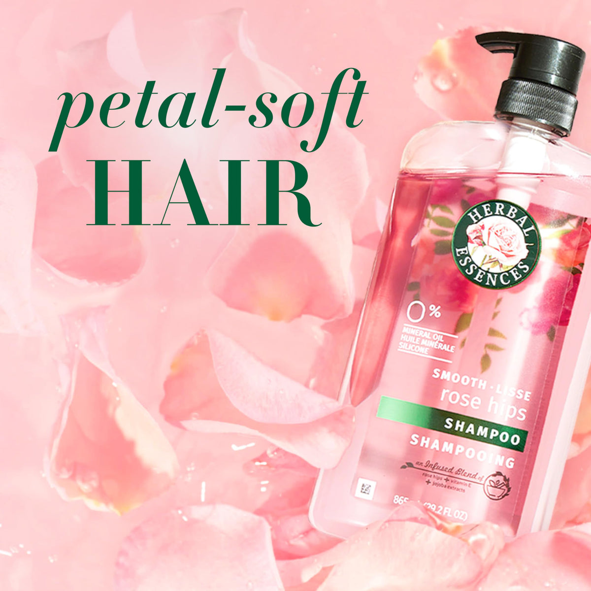 Herbal Essences rose hips ingredient image for frizz-reducing benefit
