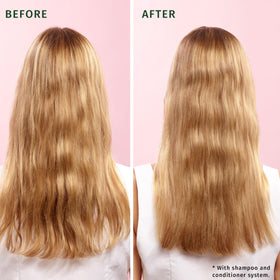Herbal Essences creamy lather texture demonstrating gentle cleanse