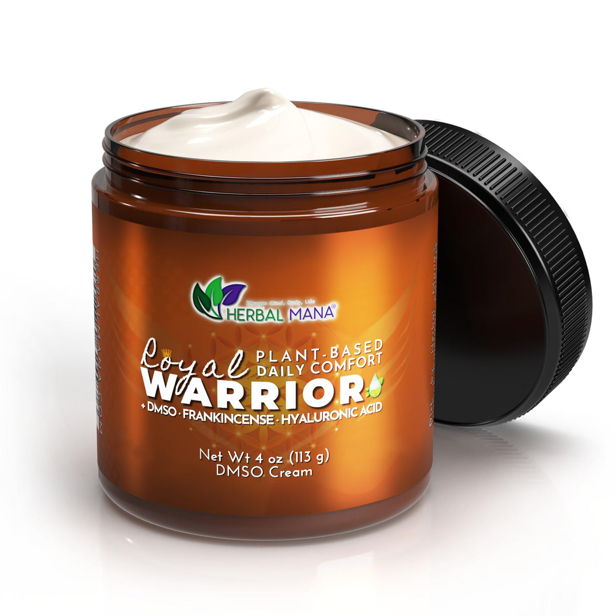 Herbal Mana front packaging showing product and frankincense scent benefit