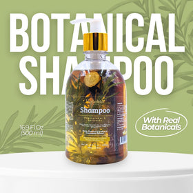 HERBALISTA model with long shiny hair showing visible strength improvement