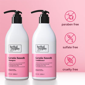 Herbalosophy size comparison with hand illustrating 16.9 fl oz