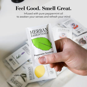Herban Essentials product label and ingredients emphasizing plant-based, cruelty-free formulation