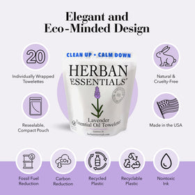 Herban Essentials close-up of wipe fabric texture showing durability and gentle touch