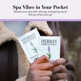 Herban Essentials wipe used outdoors at a picnic showing refreshment benefit