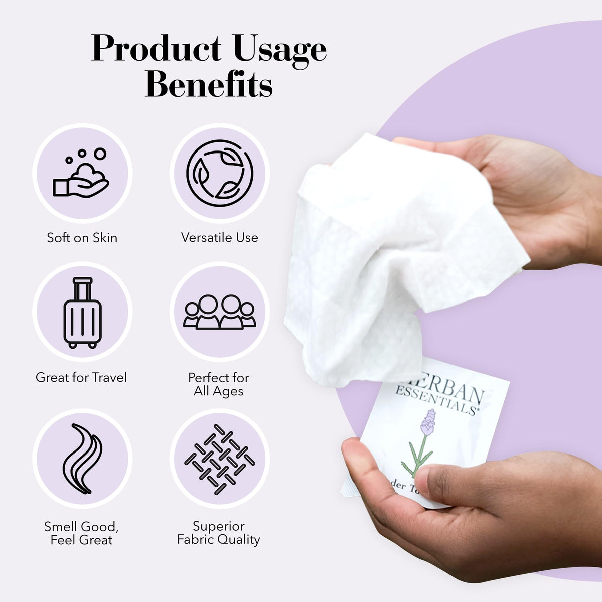 Herban Essentials pouch in a purse pocket showing travel convenience benefit