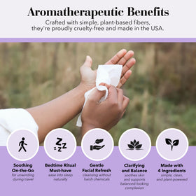 Herban Essentials wipe in hand demonstrating portability and quick clean benefit
