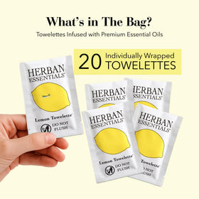 Herban Essentials close-up of wipe texture highlighting durability and softness