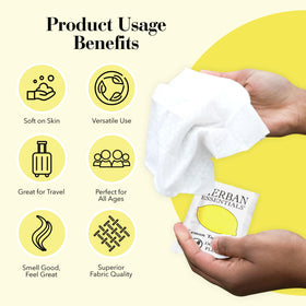 Herban Essentials wipes inside travel bag ready for commute and transit use