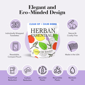 Herban Essentials close-up of wipe texture highlighting durable, non-tearing fabric