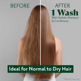 Herbatint creamy lather texture proving gentle hydration during wash