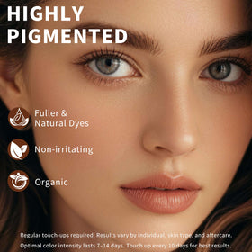 HerbBliss lashes in use during application for controlled, even coverage