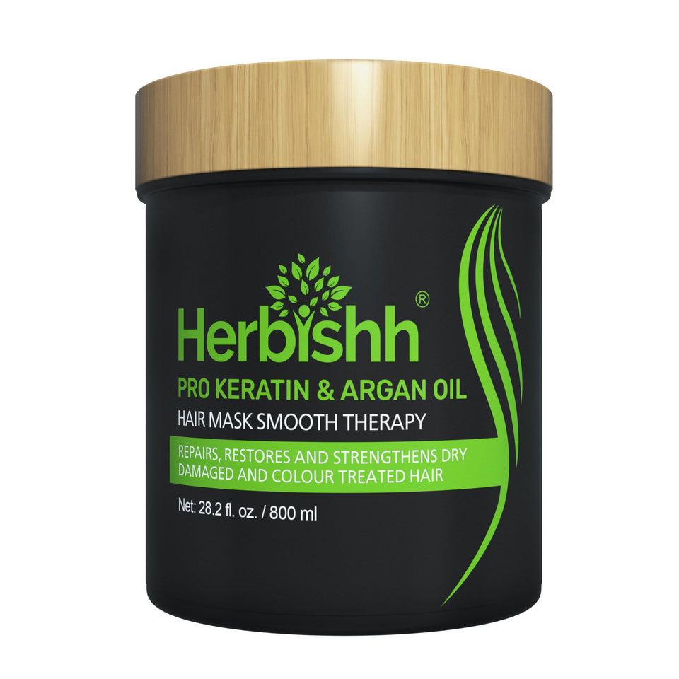 Herbishh front packaging shot showing full 800ml mask and benefits