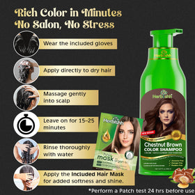 Before and after roots comparison showing Herbishh gray coverage results