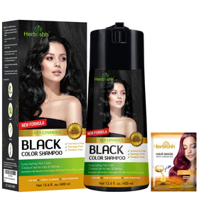 Herbishh front packaging black 400ml showing bottle and label benefits
