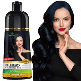 Herbishh front packaging showing blue black bottle and key benefits