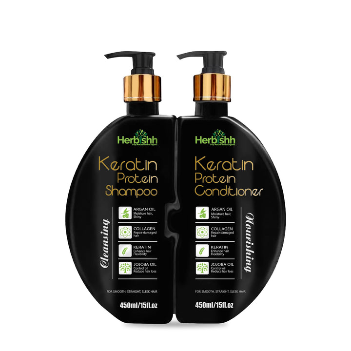 Herbishh front packaging set showing bottles and benefits