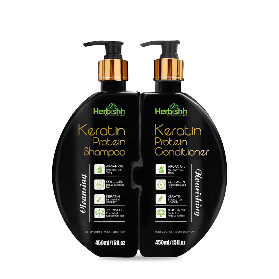 Herbishh front packaging set showing bottles and benefits