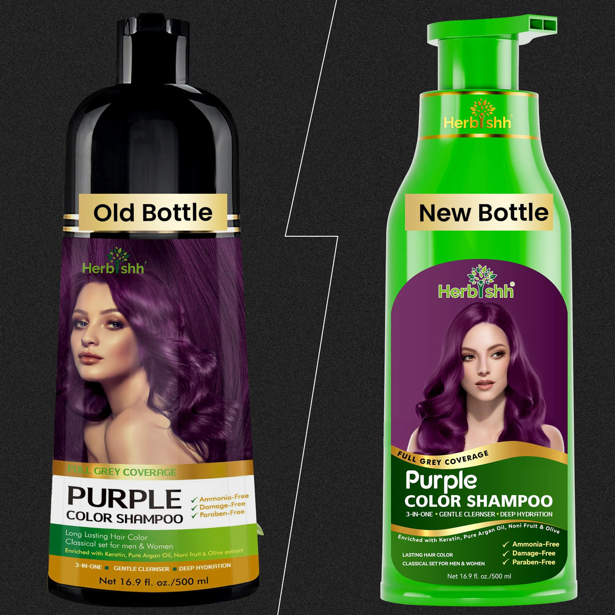 Herbishh pump dispensing shampoo, highlights convenient no-mess application